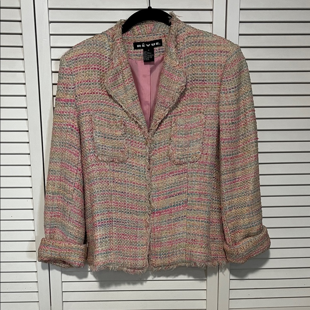 Revue Women's Multicolor Tweed Blazer